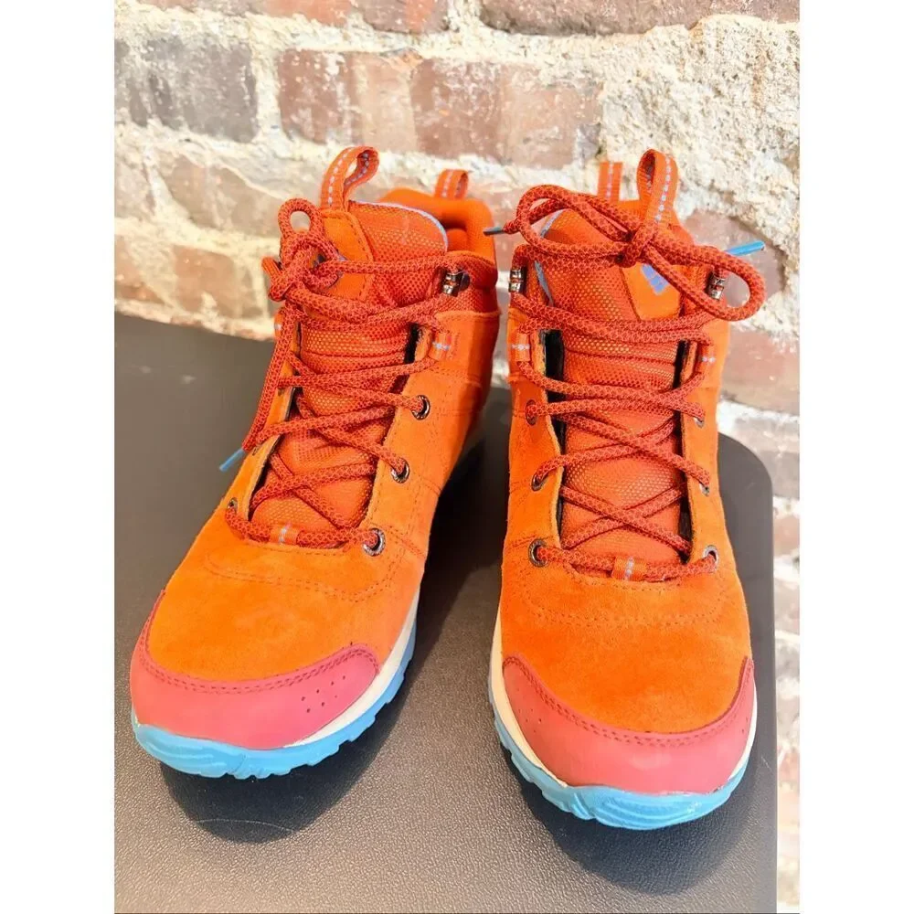 COLUMBIA | Fire Venture • Red Orange Blue Mid Waterproof Women's Multisport Outd